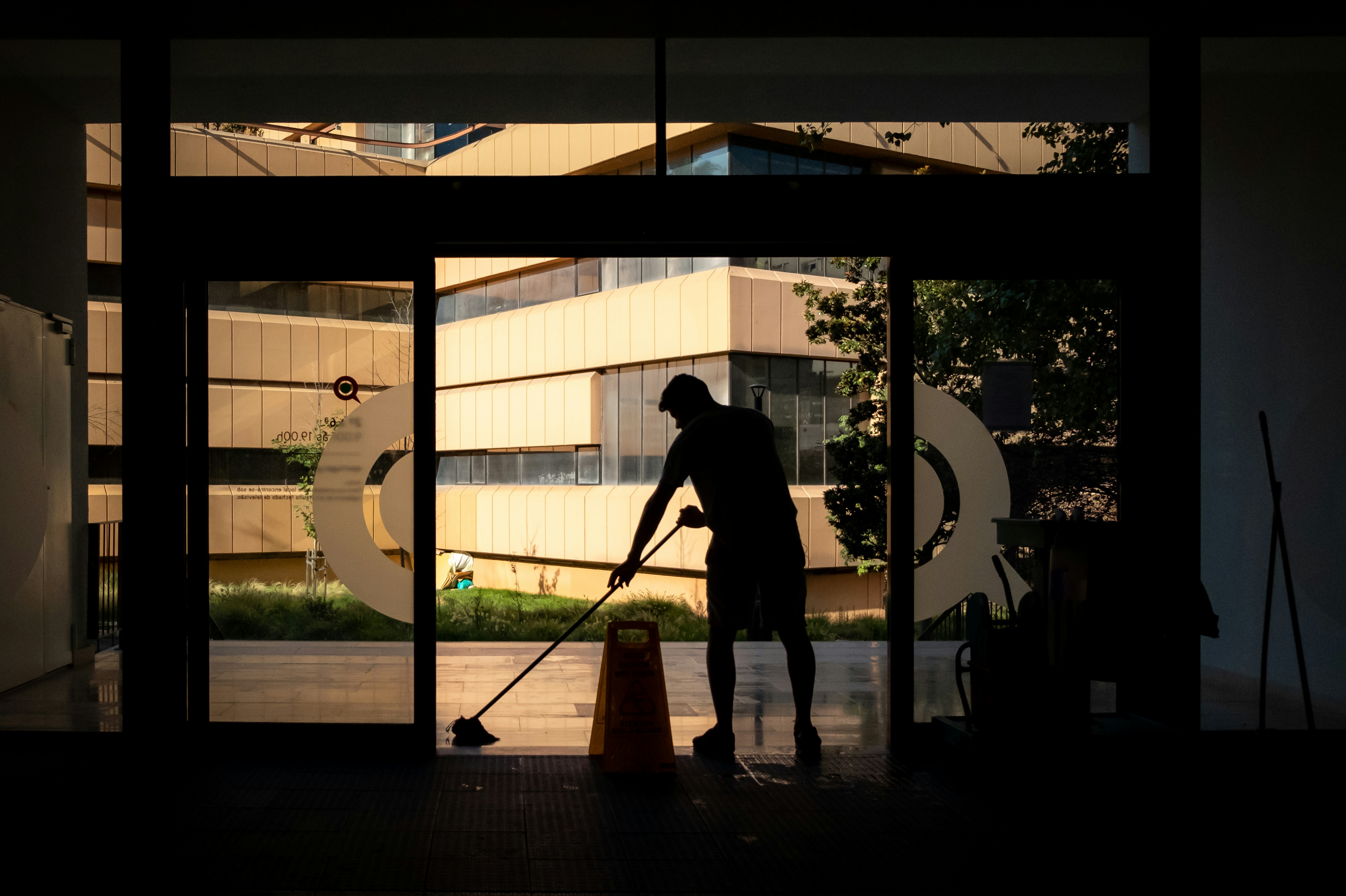 Factory floor cleaning
